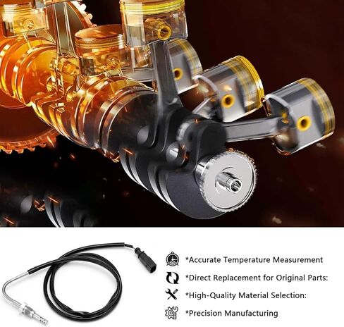 A0009052601 Exhaust Gas Temperature Sensor EGT Compatible with Volkswagen Jetta 2011-2014 Beetle 2013-2014 Golf Audi A3 2011-2013 2.0L Diesel For # 03L906088EJ 904-723 in Saudi Arabia