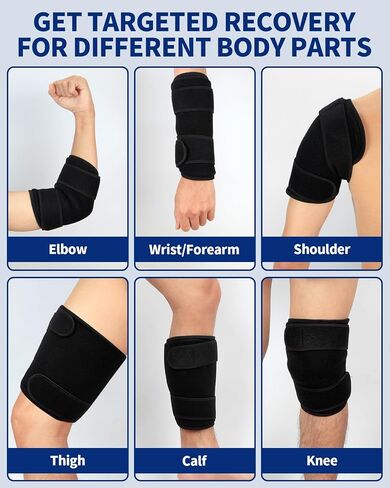 2 PCS Gel Ice Pack Wrap مع أحزمة للركبة والكوع والكتف والمعصم والظهر ، وحزم الثلج القابلة لإعادة الاستخدام للإصابات ، والالتهابات والتعافي العلاج البارد الساخن الطويل in Saudi Arabia