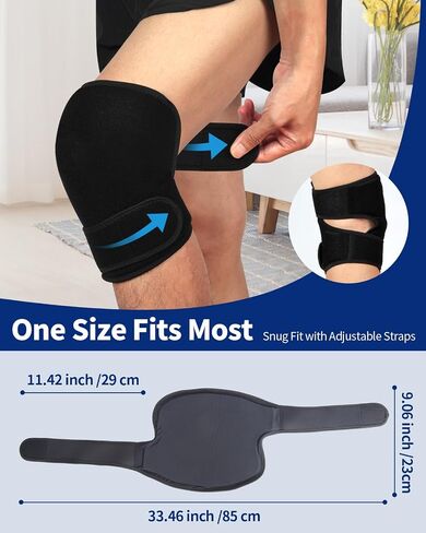 2 PCS Gel Ice Pack Wrap مع أحزمة للركبة والكوع والكتف والمعصم والظهر ، وحزم الثلج القابلة لإعادة الاستخدام للإصابات ، والالتهابات والتعافي العلاج البارد الساخن الطويل in Saudi Arabia