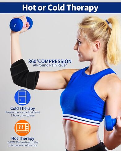 2 PCS Gel Ice Pack Wrap مع أحزمة للركبة والكوع والكتف والمعصم والظهر ، وحزم الثلج القابلة لإعادة الاستخدام للإصابات ، والالتهابات والتعافي العلاج البارد الساخن الطويل in Saudi Arabia