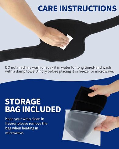 2 PCS Gel Ice Pack Wrap مع أحزمة للركبة والكوع والكتف والمعصم والظهر ، وحزم الثلج القابلة لإعادة الاستخدام للإصابات ، والالتهابات والتعافي العلاج البارد الساخن الطويل in Saudi Arabia