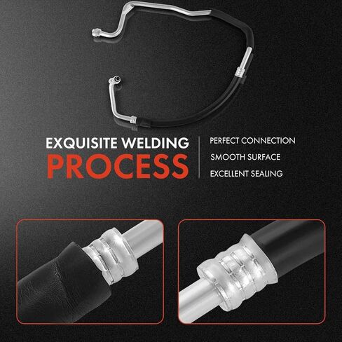 A-Premium A/C Suction Line Hose Assembly Compatible with Chevrolet, GMC Models - Silverado 2500 HD 2011, Silverado 3500 HD 2011-2012, Sierra 3500 HD 2011-2012, 6.6L, Compressor to Evap in Saudi Arabia