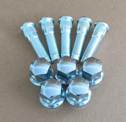 5PCS Lug Nuts Bolts 610-389 9/16-18 Thread Wheel Stud Bolt -0.666 in. Knurl, 2.34 in. Length Compatible with 1999-2010 Dodge Ram 1500, 94-99 RAM 2500 Pickup, 99-03 RAM 2500 3500 Van in Saudi Arabia