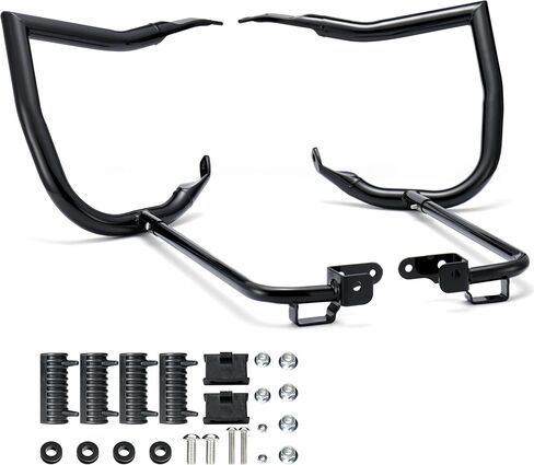MoKitDora 2023-2025 Street Glide Road Glide Saddlebag Guard Rear Crash Bars 1.25" for Harley FLHXSE FLTRXSE FLHX FLTRX FLTRXSTSE Mount Bracket Support Flat, Black in Saudi Arabia