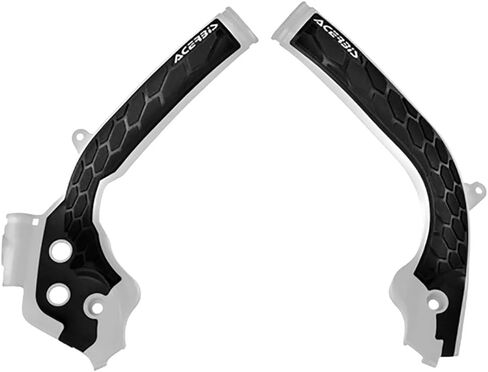 Acerbis X-Grip Frame Guards White/Black for KTM 500 Exc-F 2017-2018 in Saudi Arabia