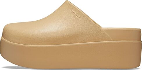 Crocs, Womens, Dylan Platform Clog, Mule Platform Shoes, Wheat, 6, M in Saudi Arabia