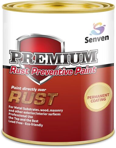 Rust-Stop and Corrosion Permanently Rust Preventive Coating Anti-Rust Automotive Rust Reformer for Metal & Seal, Rust Converter Non-Porous Protective Barrier High Gloss White Metallic Paint 35 Fl Oz in Saudi Arabia