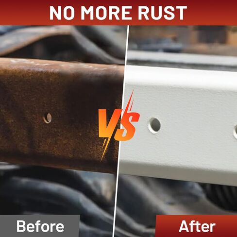 Rust-Stop and Corrosion Permanently Rust Preventive Coating Anti-Rust Automotive Rust Reformer for Metal & Seal, Rust Converter Non-Porous Protective Barrier High Gloss White Metallic Paint 35 Fl Oz in Saudi Arabia
