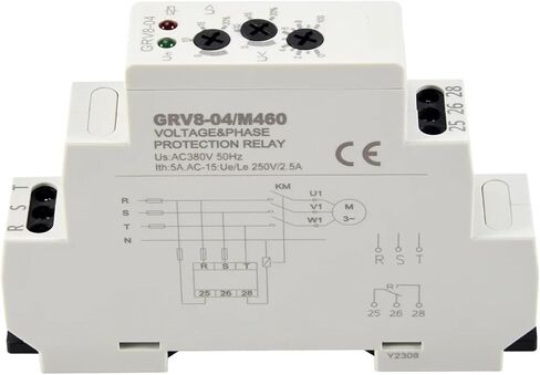 GRV8-04 M460 3-Phase Voltage Monitoring Relay Phase Sequence Phase Failure Protection Voltage Control Relay in Saudi Arabia