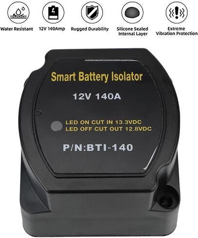 140A 12V Smart Battery Isolator Voltage Sensitive Splitter Power Switch Charge Relay VSR ​for Boat Camper Car Accessories in Saudi Arabia