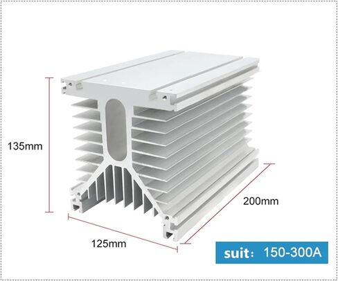 Y200 White 125 * 135 * 200 mm 150a-300a ترحيل الحالة الصلبة ثلاثية الطور SSR. in Saudi Arabia