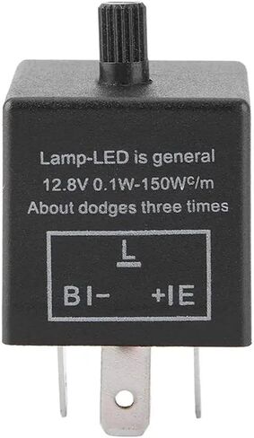 1Pc 12V 3 Pin LED Adjustable Flasher Relay Turn Signal Indicator Motorbike Fix Motorcycle Flasher Moto Accessories 0.1W-150W in Saudi Arabia