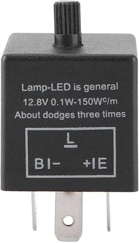 1Pc 12V 3 Pin LED Adjustable Flasher Relay Turn Signal Indicator Motorbike Fix Motorcycle Flasher Moto Accessories 0.1W-150W in Saudi Arabia