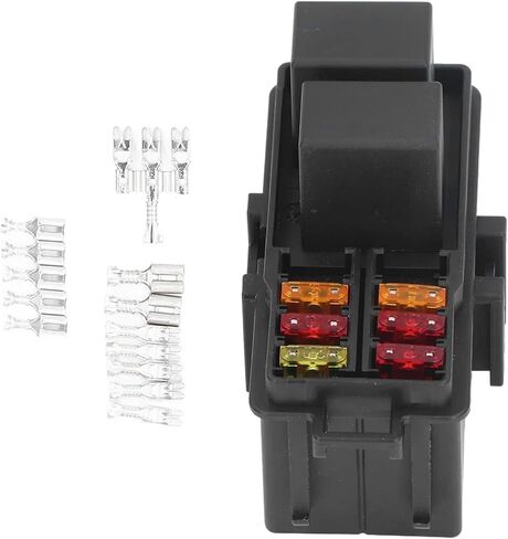 مربع ترحيل الصمامات مع 2pcs 12vdc 30a 5 pin و 6pcs 5a 10a 20a الصمامات لقارب السيارة in Saudi Arabia