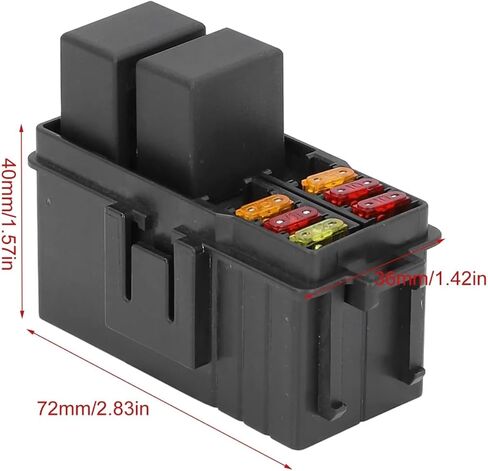 مربع ترحيل الصمامات مع 2pcs 12vdc 30a 5 pin و 6pcs 5a 10a 20a الصمامات لقارب السيارة in Saudi Arabia