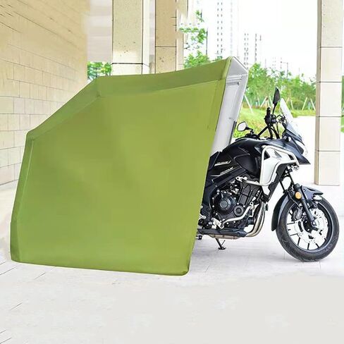 Motorcycle Shelter Waterproof Outdoor Tent, Bike Cover, with Expansion Bolts and Lock Hole, for Heavy Motorcycle Vehicle Storage(8.5 * 4.2 * 5.2ft) in Saudi Arabia