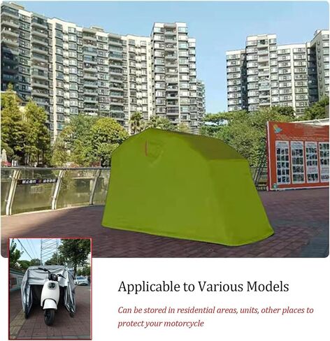 Motorcycle Shelter Waterproof Outdoor Tent, Bike Cover, with Expansion Bolts and Lock Hole, for Heavy Motorcycle Vehicle Storage(8.5 * 4.2 * 5.2ft) in Saudi Arabia