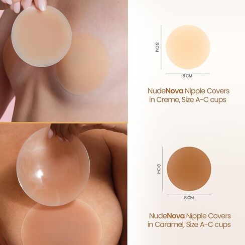 Nipple Covers for Women - Medical Grade Silicone Reusable Pasty - Invisible Sticky Adhesive Seamless Nipple Pasties in Saudi Arabia