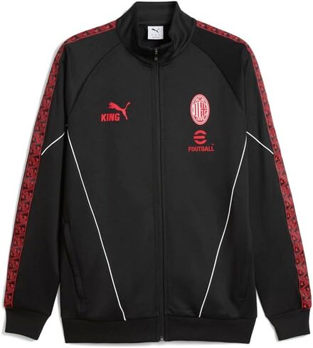 PUMA Mens Ac Milan King Anthem Jacket Athletic Outerwear Casual - Black in Saudi Arabia