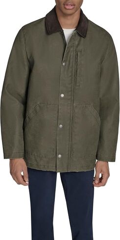 Tommy Hilfiger Mens Barn Jacket With Corduroy Collar in Saudi Arabia