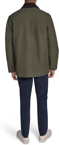 Tommy Hilfiger Mens Barn Jacket With Corduroy Collar in Saudi Arabia