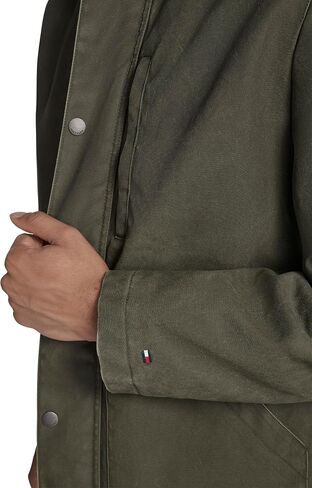 Tommy Hilfiger Mens Barn Jacket With Corduroy Collar in Saudi Arabia