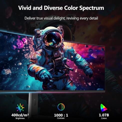 Z-Edge 27-inch Gaming Monitor 1920x1080 IPS 240Hz Gaming Monitor 1ms Frameless LED, UG27PJ AMD Freesync Premium Display Port HDMI Built-in Speakers in Kuwait