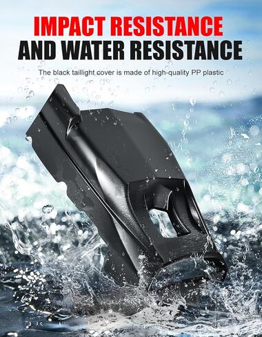 Rear Tail Light Cover for Yamaha Raptor 700 700R 06-25, Black Rear Lamp Bracket Plastic Taillight Cover Plate for Yamaha Raptor 700 / 700R 2006-2025 Accessories, Replace OEM #1PE-H4716-10-00 in Kuwait