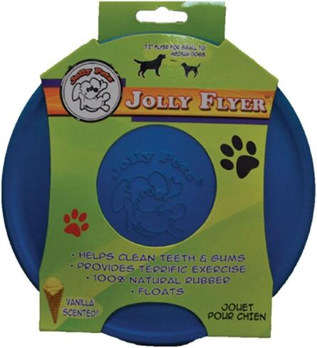 Jolly Pets Flexible, Floating Flyer Dog Toy, Medium/7.5-Inch, Blue, Model Number: 175 BL in Saudi Arabia