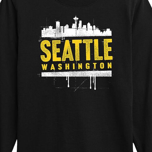 Instant Message - Seattle, Washington - Toddler & Youth Long Sleeve Graphic T-Shirt in Saudi Arabia
