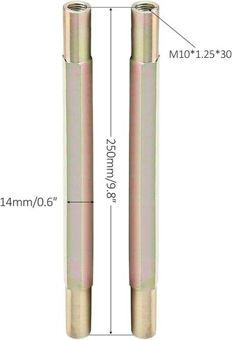 2pcs 10mm Tie Rod Ball Joint Steering Tie Rod Kit Sway bar,Heim Joint,Rod End Bearing for ATV Quad Dirt Bike Go Kart Parts Drift Trike Golf Cart Buggy 4 Wheeler Mini Bike (250mm/9.84") in Saudi Arabia