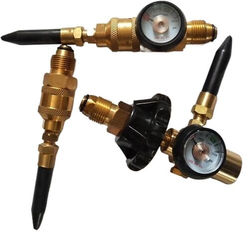 1PCS R0JD Balloon Filler مع Gauge 0-3000psi لـ CGA580 صمامات الصمامات الحشو (CGA580) in Kuwait