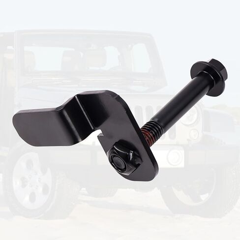 Front Track Bar Bolt and Flag Nut Retainer Compatible with Jeep 1997-2006 Wrangler TJ 1984-2001 Cherokee XJ 1993-1998 Grand Cherokee ZJ Replaces# 6504449 Set of 1 Black in Saudi Arabia