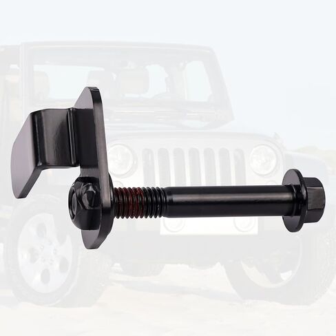 Front Track Bar Bolt and Flag Nut Retainer Compatible with Jeep 1997-2006 Wrangler TJ 1984-2001 Cherokee XJ 1993-1998 Grand Cherokee ZJ Replaces# 6504449 Set of 1 Black in Saudi Arabia