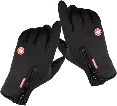 misppro 1 Pair Waterproof Gloves Thermal Fleece Motorcycle Glove Touch Screen Mitten in Saudi Arabia