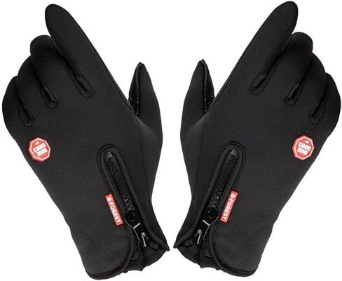 misppro 1 Pair Waterproof Gloves Thermal Fleece Motorcycle Glove Touch Screen Mitten in Saudi Arabia