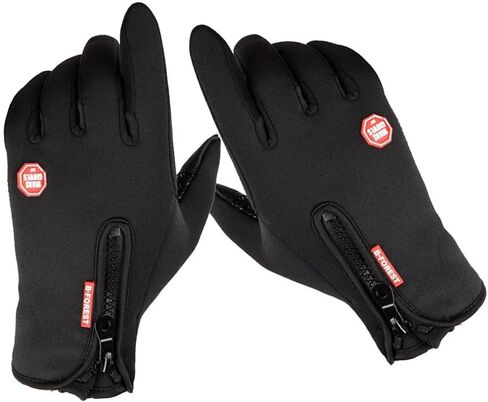 misppro 1 Pair Waterproof Gloves Thermal Fleece Motorcycle Glove Touch Screen Mitten in Saudi Arabia