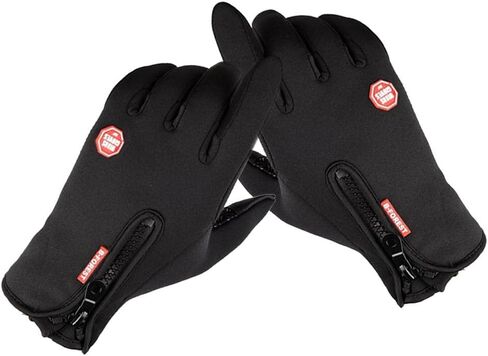 misppro 1 Pair Waterproof Gloves Thermal Fleece Motorcycle Glove Touch Screen Mitten in Saudi Arabia