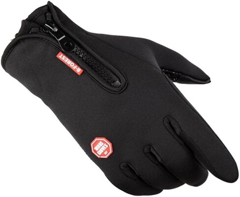 misppro 1 Pair Waterproof Gloves Thermal Fleece Motorcycle Glove Touch Screen Mitten in Saudi Arabia