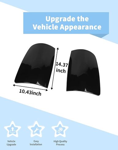 Voodonala Tail Light Cover for Dodge RAM 2009-2017, Smoke Black Rear Light Trim Guards Tint in Saudi Arabia