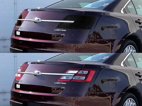 Rvinyl Tail Light Pre Cut Film Tint Kit in Blackout Smoke متوافق مع Ford Taurus 2013-2019 - ظهورات لاصقة in Saudi Arabia