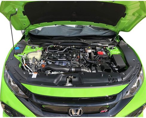 Freemotor802 متوافق مع 2016-2020 Honda Civic Engine Bay Side Coves | الجيل العاشر من الأسود غير مصفّن in Saudi Arabia