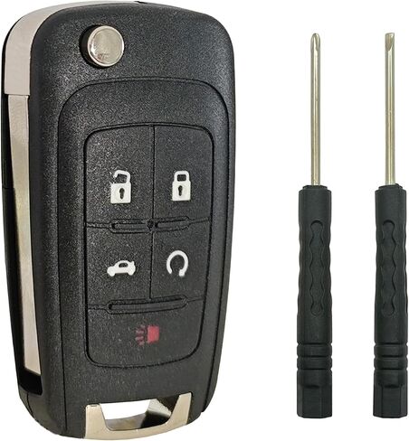 استبدال قشرة القضية Key FOB FOB لـ CHEVY CRUZE MALIBU EXANOX SONIC IMPALA GMC TRAIN BUICK Regal LACROSSE 2010 2011 2012 2013 2015 2015 2017 Keyless Entry Key FOB (5 buttons a) in Kuwait