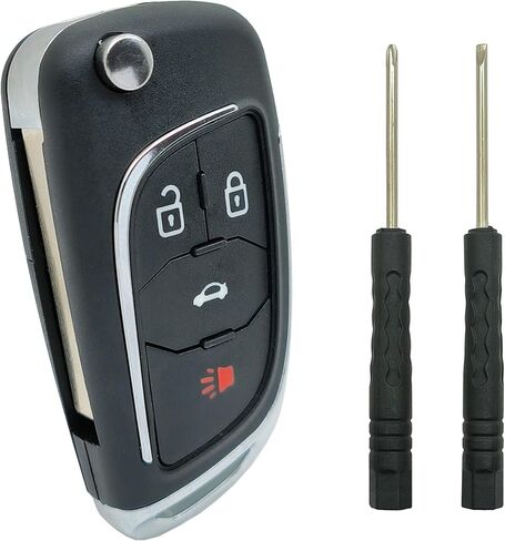 استبدال قشرة القضية Key FOB FOB لـ CHEVY CRUZE MALIBU EXANOX SONIC IMPALA GMC TRAIN BUICK Regal LACROSSE 2010 2011 2012 2013 2015 2015 2017 Keyless Entry Key FOB (5 buttons a) in Kuwait