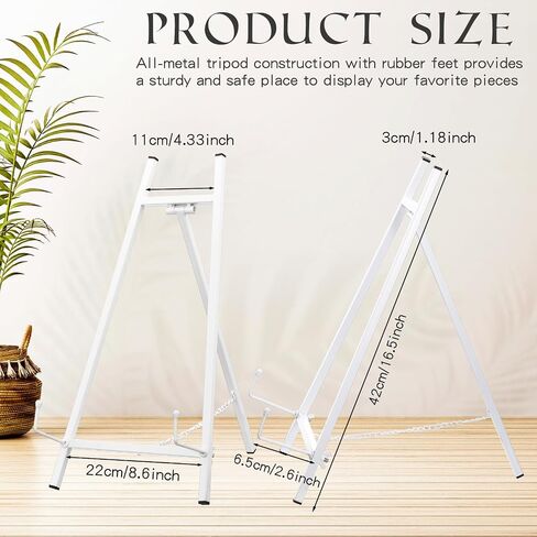 Leinuosen 1 PCS Metal Easel Stand 16.5 "H X 8.7" W x 4.3 "D TOP TOPES EASEL STAND FOR TRUPOD ART PICTURE MIRUR in Kuwait