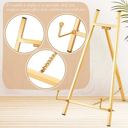 Leinuosen 1 PCS Metal Easel Stand 16.5 "H X 8.7" W x 4.3 "D TOP TOPES EASEL STAND FOR TRUPOD ART PICTURE MIRUR in Kuwait