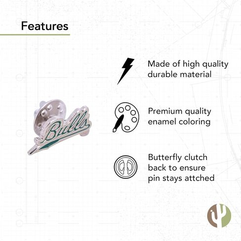 Desert Cactus University of South Florida Lapel Pins USF Bulls Logo Enamel Made of Metal (Pin 2) in Saudi Arabia