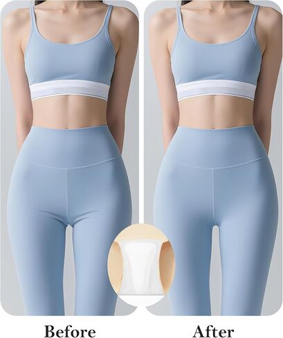 Levao Camel Proof Intelaw for Women Semelich Inflear مع مخفي الإبل لا يوجد عرض سراويل تجريبية لليوجا بيكيني S-XXL in Kuwait