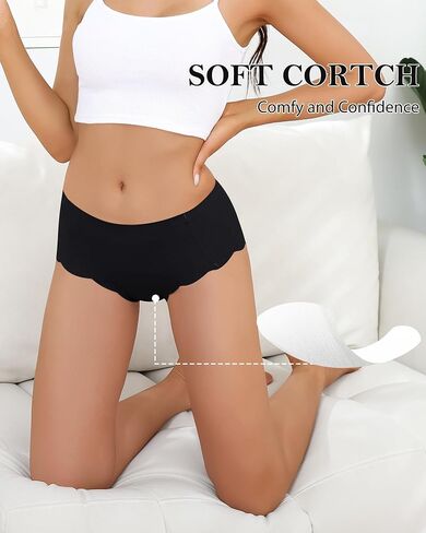 LEVAO Camel Proof Underwear for Women Seamless Underwear with Camel Concealer Toe No Show Yoga Bikini Workout Panties S-XXL in Saudi Arabia