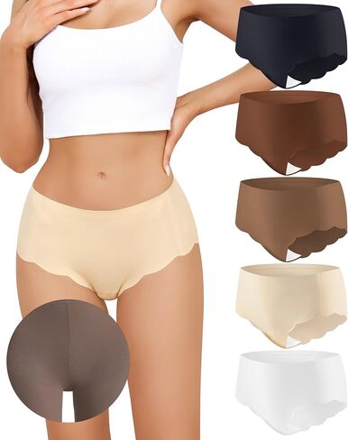 Levao Camel Proof Intelaw for Women Semelich Inflear مع مخفي الإبل لا يوجد عرض سراويل تجريبية لليوجا بيكيني S-XXL in Kuwait